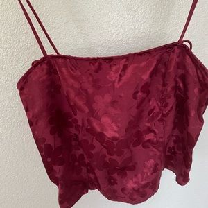 Cropped Spaghetti Strop blouse